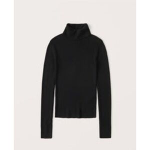Abercrombie & Fitch Black Slim Turtleneck Sweater